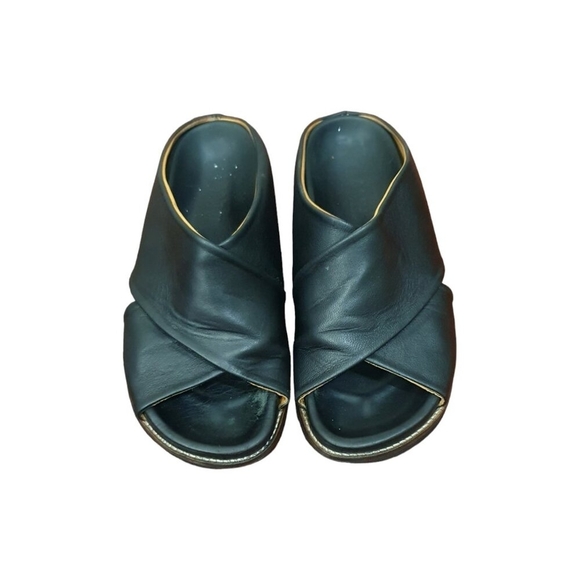 Ganni leather crossover sandals size 5 EUR 36 - Picture 4 of 11